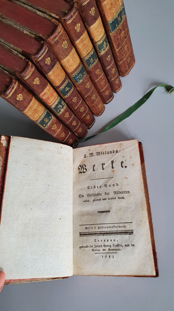 Wielands erste Werkausgabe 1784–1786 in acht Bänden