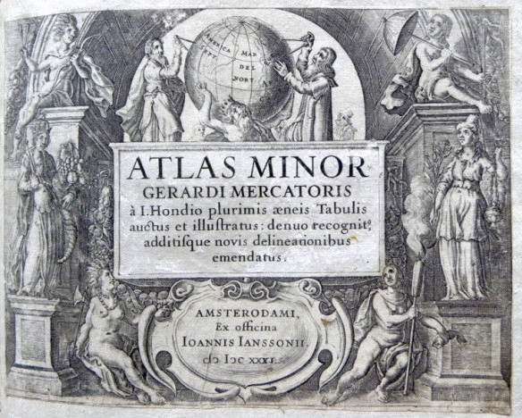 Titelblatt des Atlas minor von Mercator