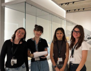 JES 2025 - Die Blog-Gruppe von links nach rechts: Arianna, Rocío, Veronica, Raffaella